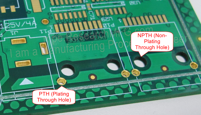 Why are there holes on the PCB? What is PTH, NPTH and vias?