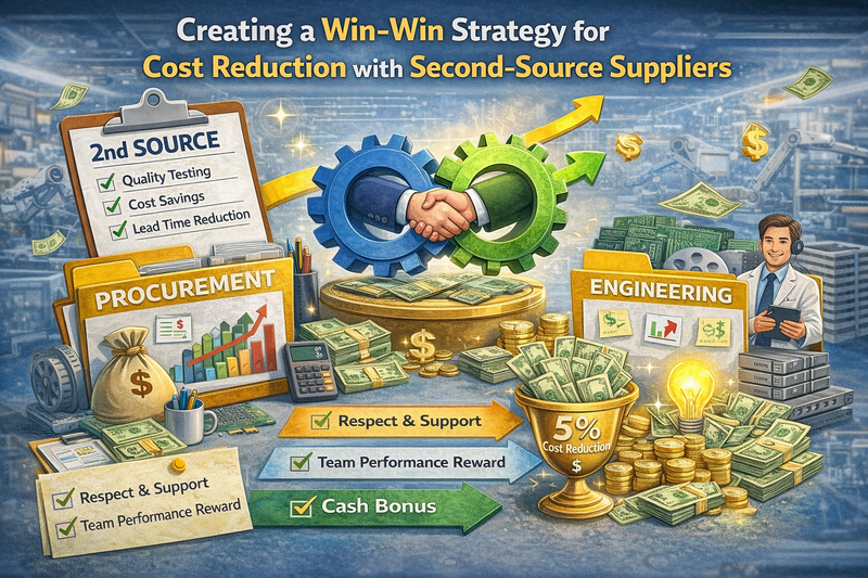 How Adding a Second Source (2nd Source) Can Create a Win-Win for Cost Reduction How Adding a Second Source (2nd Source) Can Create a Win-Win for Cost Reduction