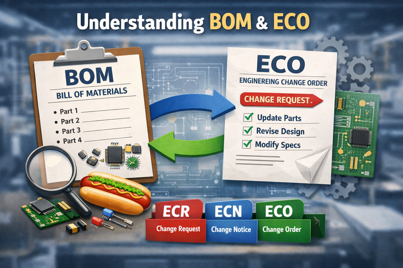 For Beginners: What Is a BOM? How BOM Works with ECO, ECN, and ECR in Electronics Manufacturing